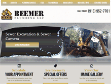 Tablet Screenshot of beemerplumbing.com